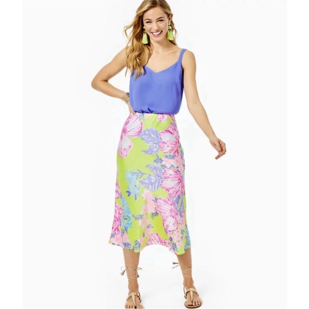 Lilly Pulitzer Cory Skirt in Green Matcha Boho Babe
